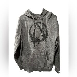 BoxLunch Borderlands Vault Logo Hoodie Gray Size L